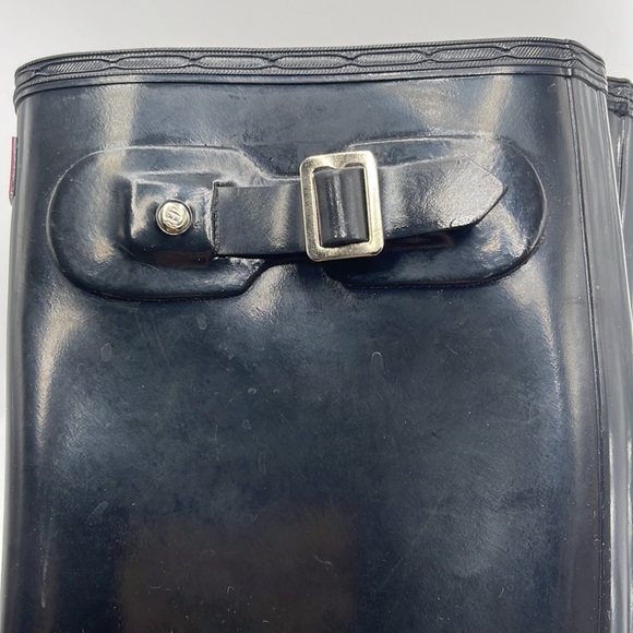 Hunter Tall Gloss Rain Boots Size 8 M - Picture 7 of 13